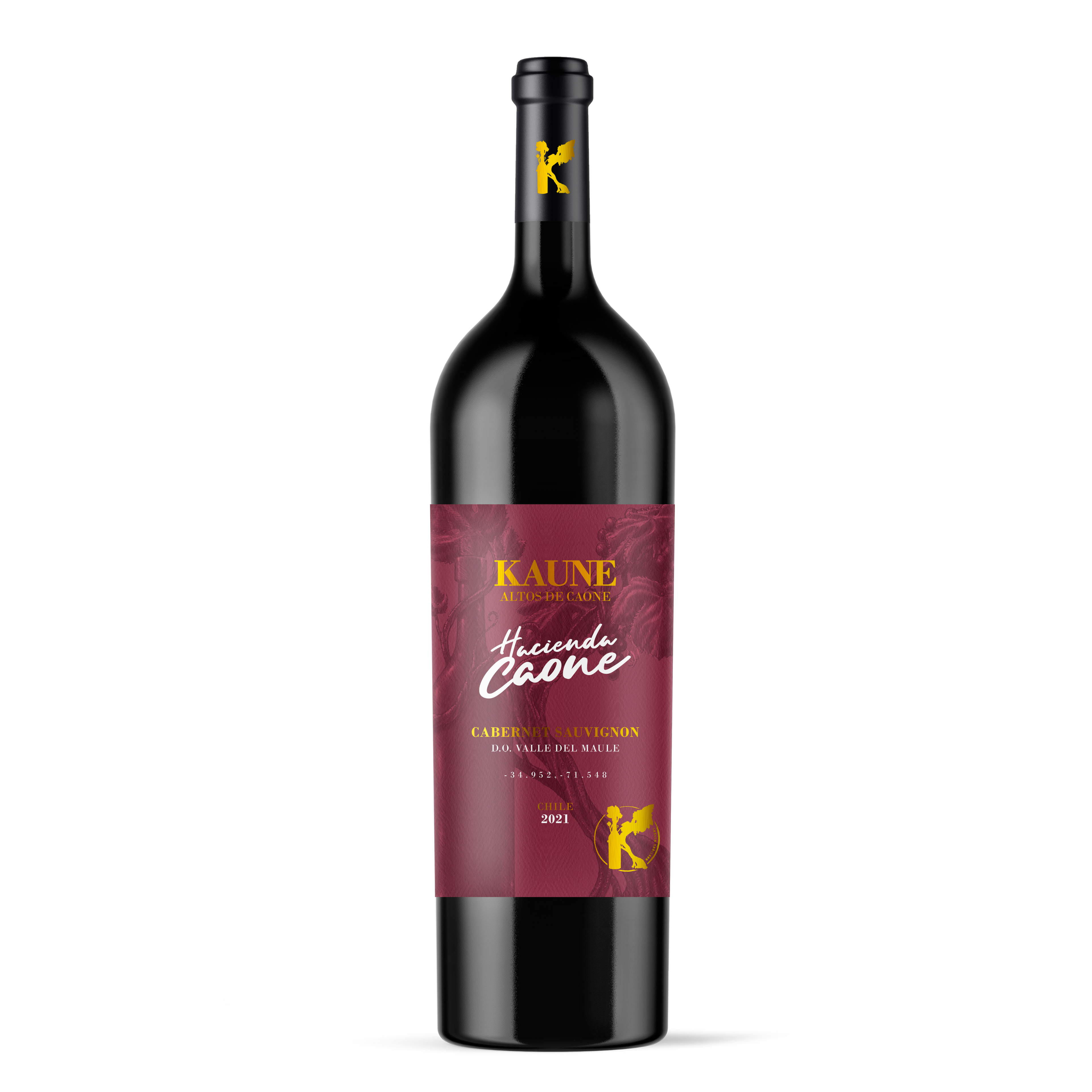 Vino Kaune "Hacienda Caone"  Cabernet Sauvignon 750cc.